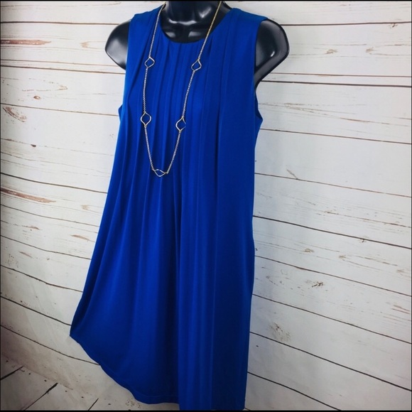 Calvin Klein Dresses & Skirts - NWT Calvin Klein Blue Pleated Dress